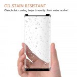 Wholesale 3D Tempered Glass Full Screen Protector with Working Adhesive In Screen Finger Scanner for Samsung Galaxy Note 8 / Note 9 (Glass Black)